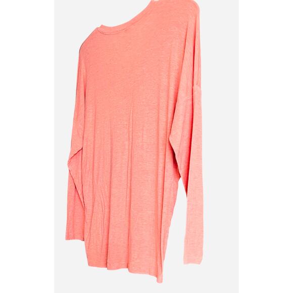 CABI LONG SLEEVE V-NECK PULL-OVER TOP/T-SHIRT, WOMENS, M, PEACH, RAYON - Picture 7 of 11